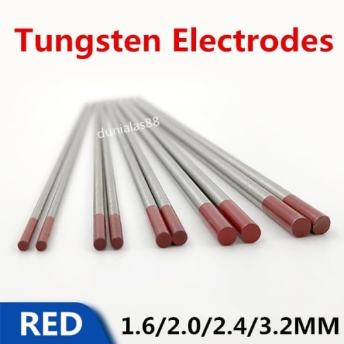 Tungsten Electrodes Argon Tig 2.0mm*150mm (Red/Merah)