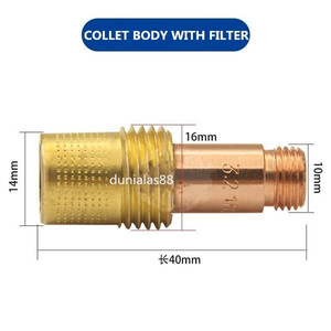 Gas lens Collet Body Tig Argon Alat Las Utk Torch QQ150