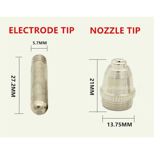 SG 55 Nozzle Tip + Electrode Tip