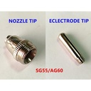 SG 55 Nozzle Tip + Electrode Tip