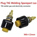 Plug TIG Sparepart Las 10-25 TIG Welder Gas and Electricity Connector