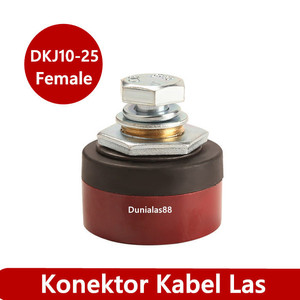 Kabel Konektor Las Male+Female DKJ 10-25mm Cable Connektor 10-25 Hitam