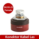 Kabel Konektor Las Male+Female DKJ 10-25mm Cable Connektor 10-25 Hitam