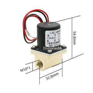 Solenoid Valve Inch Brass Kuningan DC 24V MIG Wire Feeder Welding