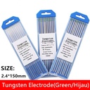 Tungsten Electrode Hijau Aluminium 2.4mm Tig Argon Las