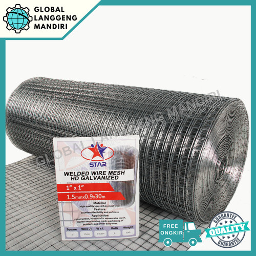 KAWAT LOKET GALVANIS 25MMX25MMX1.6MMX0.9M / KAWAT RAM GALVANIS 25MM