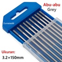 Jarum Las Argon Tungsten Electrode 3.2 mm Abu-Abu Grey Ceriated Besi