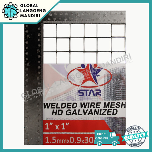 KAWAT LOKET GALVANIS 25MMX25MMX1.6MMX0.9M / KAWAT RAM GALVANIS 25MM