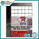 KAWAT LOKET GALVANIS 25MMX25MMX1.6MMX0.9M / KAWAT RAM GALVANIS 25MM