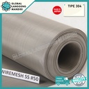 WIRE MESH 50 STAINLESS (304) 1MX1.3M / PENYARING MAKANAN STAINLESS #50