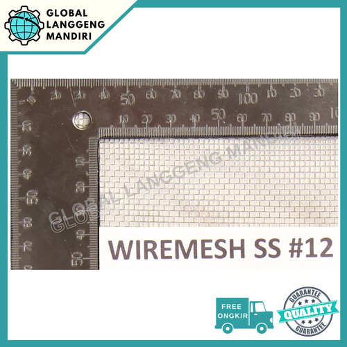 WIREMESH 12 STAINLESS (316) 1MX1MX0.35MM / WIRE MESH / WIRE SCREEN 316