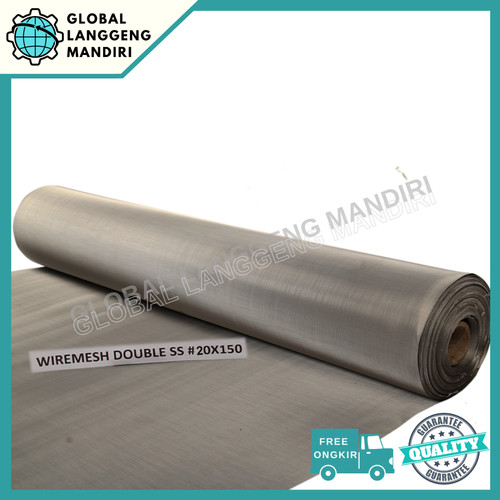 WIRE MESH DOUBLE 20X150 201/304 1MX1M / WIRE SCREEN DOUBLE JAPAN HQ