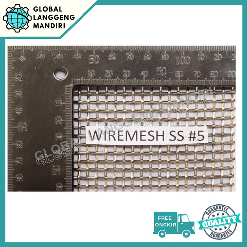 WIRE MESH 5 STAINLESS (304) 1MX1M / WIREMESH #5 AYAKAN STAINLESS