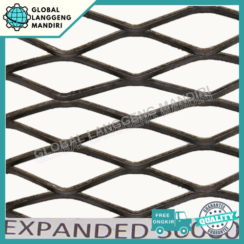 EXPANDED METAL BERBAGAI MACAM UKURAN /EXPANDA 50075 BESI 1.2MX2.4METER