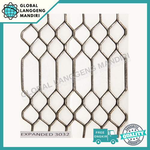 EXPANDED METAL BERBAGAI MACAM UKURAN / EXPANDA 3032 BESI 1.2MX2.4METER