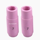 Keramik Argon No.7 Tig Argon Torch Alumina Nozzle Wp17 Wp18 Wp26