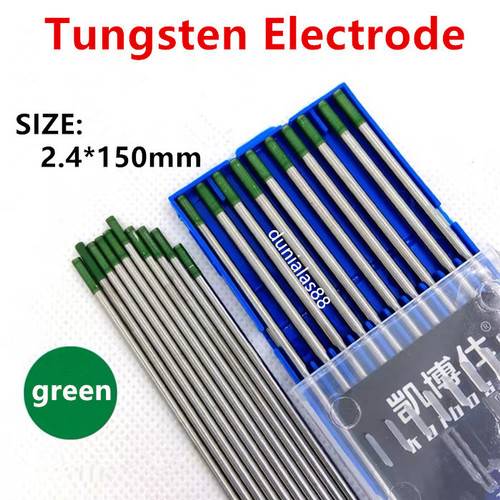 Tungsten Electrode Hijau Aluminium 2.4mm Tig Argon Las