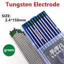 Tungsten Electrode Hijau Aluminium 2.4mm Tig Argon Las