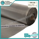 WIRE MESH DOUBLE 20X150 201/304 1MX1M / WIRE SCREEN DOUBLE JAPAN HQ