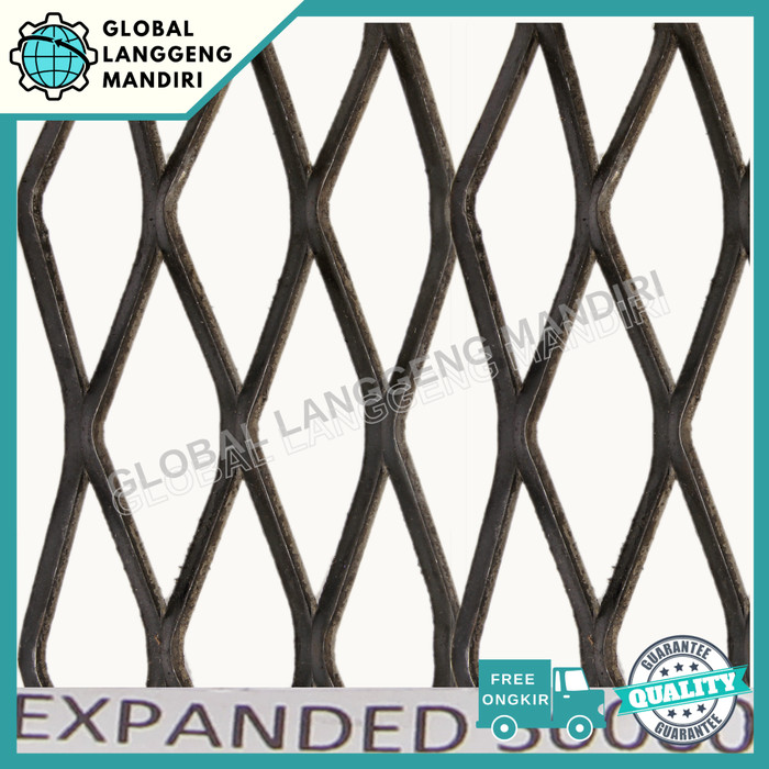 EXPANDED METAL BERBAGAI MACAM UKURAN /EXPANDA 50075 BESI 1.2MX2.4METER