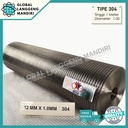 KAWAT RAM STAINLESS 12MMX12MMX1.0MX1M (304)/ KAWAT LOKET STAINLESS 304