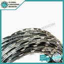 KAWAT DURI SILET / RAZOR WIRE BTO 30 / KAWAT DURI SILET GALVANIS 10M