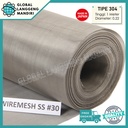 WIRE MESH 30 STAINLESS (304) JEPANG 1MX1MX0.22MM / KAWAT NYAMUK SS #30