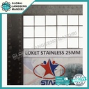 KAWAT RAM STAINLESS 25MMX25MMX1.7MMX1.2M 304/201 KAWAT LOKET STAINLESS
