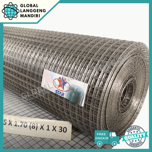 KAWAT RAM STAINLESS 25MMX25MMX1.7MMX1M (304) / LOKET STAINLESS 304