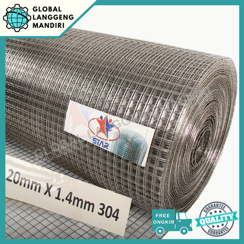 KAWAT RAM STAINLESS 20MMX20MMX1.4MMX1M (304)/KAWAT LOKET STAINLESS 304