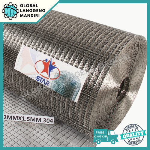 KAWAT RAM STAINLESS 12MMX12MMX1.5MX1M 304/201 KAWAT LOKET STAINLES