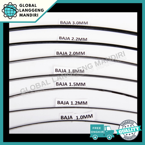 KAWAT BAJA 3.0MM / SPRING PER / KAWAT BAJA HITAM 3.0MM/ SPRING STEEL
