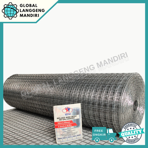 LOKET GALVANIS 50MMX50MMX3.5MMX1.8M / KAWAT RAM 2"X2" KAWAT RAM GALV