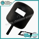 HELM LAS KEPALA + KACA / KEDOK LAS PEGANG / WELDING HELMET + GLASS