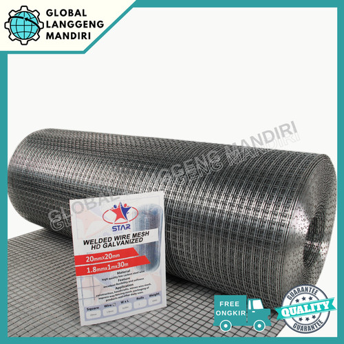 KAWAT RAM GALVANIS HD 20MMX20MMX1.8MMX1M / KAWAT LOKET 20MM ANTI KARAT