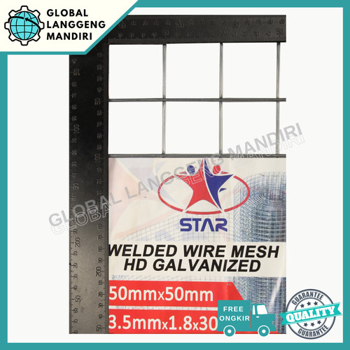 LOKET GALVANIS 50MMX50MMX3.5MMX1.8M / KAWAT RAM 2"X2" KAWAT RAM GALV