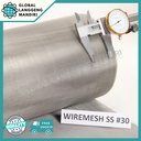 WIRE MESH 30 STAINLESS (304) JEPANG 1MX1MX0.22MM / KAWAT NYAMUK SS #30