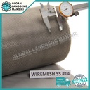 WIRE MESH 14 STAINLESS (304) JEPANG 1MX1MX0.32MM / KAWAT NYAMUK SS#14