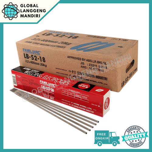 KAWAT LAS LB 52-18 3.2MM (5KG) / KOBELCO LB -52-18 3.2 MM FAMILIARC
