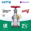 Gate Valve Stainless SUS304 KITZ Fig. 10 UE , 2 1/2" - 65A - 65mm , Drat / Screw