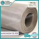 WIREMESH 24 STAINLESS (1M) TIPE (304) / SARINGAN STAINLESS