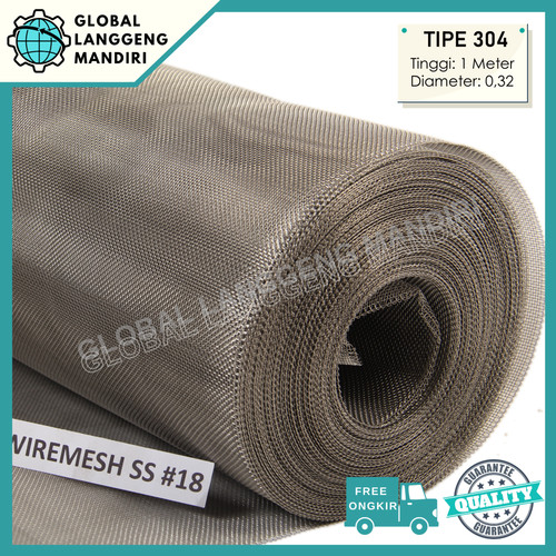 WIREMESH 18 (1M) TIPE(304) / WIRE MESH 18 TEBAL 0.25/0.28/0.32/0.34