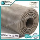 WIREMESH 20 STAINLESS (1M) TIPE 304 / TEBAL 0.23/0.26/0.30/0.32