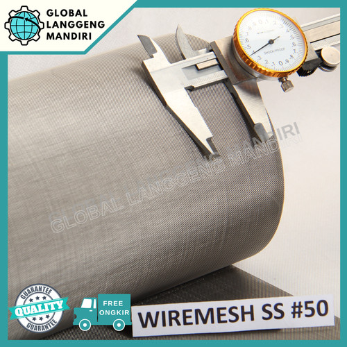 WIREMESH 50 STAINLESS (1M) TIPE (304) / TEBAL 0.12/0.14/0.17/0.19/