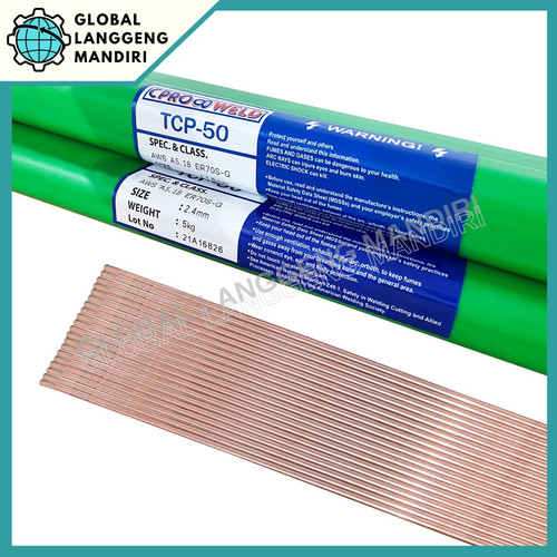 Kawat Las Argon TIG BESI TGS50 2.4 mm (1PAK) FAMILIARC ER 70 TGS 50