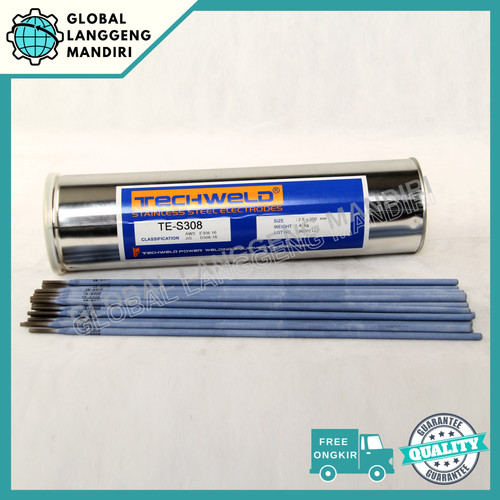 Kawat Las TECHWELD TE-S308 2.6MM(1KG)/ TE S308 2.6 MM STAINLESS