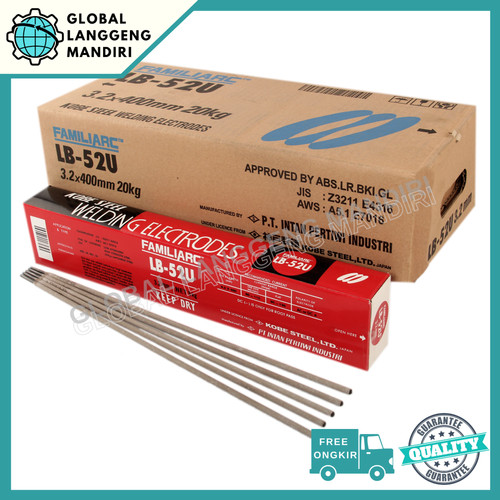 Kawat Las KOBELCO LB52U 3.2MM (5KG)/ LB 52U 3.2 MM STEEL KOBE
