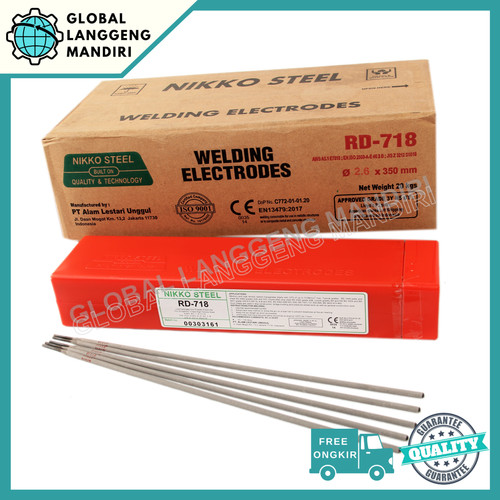 Kawat Las Nikko STEEL RD718 2.6mm (5KG)/ RD 718 2.6 MM STEEL