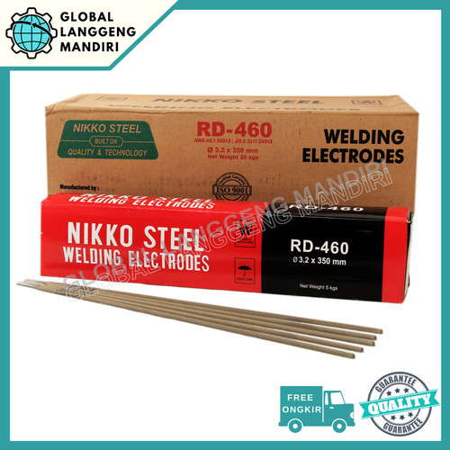 kawat Las Nikko RD460 3.2MM (5kg) / RD 460 3.2 MM Steel