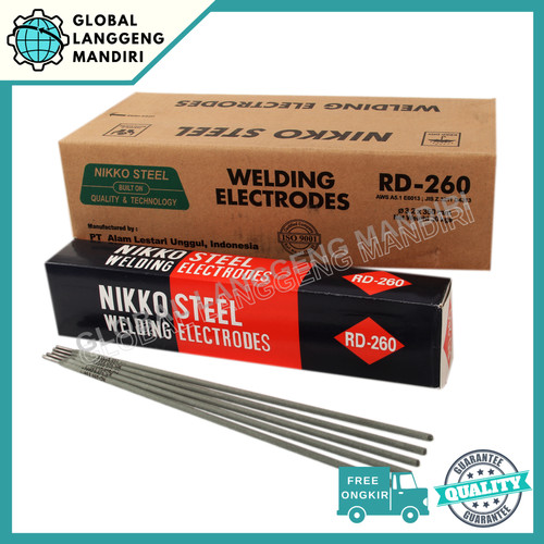 Kawat Las Nikko RD260 2.6mm (5KG) / RD 260 2.6 MM STEEL